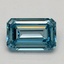 1.01 Ct. Fancy Vivid Blue Emerald Lab Grown Diamond