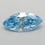 0.64 Ct. Fancy Vivid Blue Marquise Lab Grown Diamond