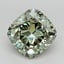 2.77 Ct. Fancy Vivid  Green Cushion Lab Grown Diamond