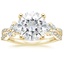 18K Yellow Gold Luxe Willow Three Stone Diamond Ring (1/2 ct. tw.), smalltop view