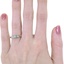The Alda Ring, smallzoomed in top view on a hand
