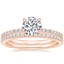 14K Rose Gold Arctica Diamond Ring with Luxe Ballad Diamond Ring (1/4 ct. tw.)