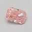 0.62 Ct. Fancy Vivid Pink Radiant Lab Grown Diamond