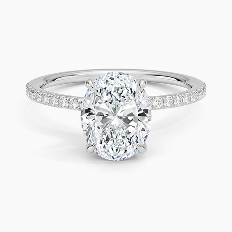 18K White Gold Entwined Diamond Ring