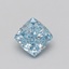 3.10 Ct. Fancy Vivid Blue Cushion Lab Grown Diamond
