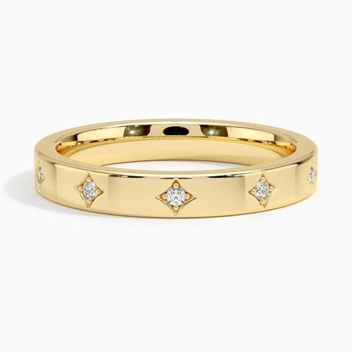 18K White Gold Ballad Half Coverage Diamond Ring (1/6 ct. tw.)