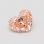 0.56 Ct. Fancy Vivid Pink Heart Lab Grown Diamond
