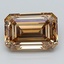 3.23 Ct. Fancy Light  Brown Emerald Lab Grown Diamond