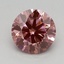 0.70 Ct. Fancy Vivid Pink Round Lab Grown Diamond