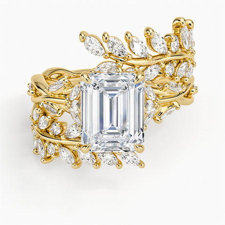 18K Yellow Gold Secret Garden Wrap Diamond Ring