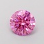 0.51 Ct. Fancy Vivid Pink Round Lab Grown Diamond