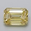 5.02 Ct. Fancy Intense  Yellow Emerald Lab Grown Diamond