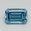 1.21 Ct. Fancy Vivid Malibu Blue Emerald Lab Grown Diamond
