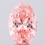 5.06 Ct. Fancy Vivid Pink Oval Lab Grown Diamond
