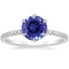 14K White Gold Viviana Three-Quarter Coverage Six-Prong Diamond Ring (1/3 ct. tw.), smalltop view