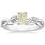 Platinum Budding Willow Solitaire Ring, smalltop view