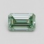 1.01 Ct. Fancy Intense Pacific Green Emerald Lab Grown Diamond