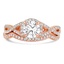 Custom Entwined Halo Bridal Set