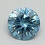1.17 Ct. Fancy Vivid Blue Round Lab Grown Diamond