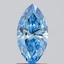 1.04 Ct. Fancy Vivid Blue Marquise Lab Grown Diamond