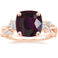 14K Rose Gold Willow Three Stone Diamond Ring (1/3 ct. tw.), smalltop view