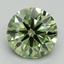 2.07 Ct. Fancy Vivid Green Round Lab Grown Diamond