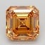 3.08 Ct. Fancy Light  Brown Asscher Lab Grown Diamond