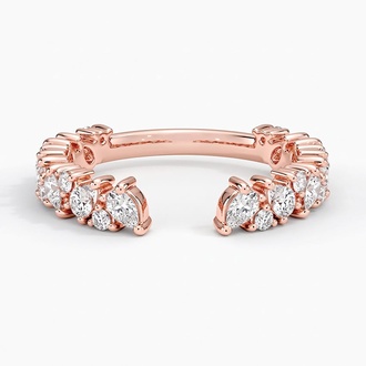 Olivetta Diamond Open Ring in 14K Rose Gold