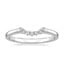 Platinum Crescent Diamond Ring, smalltop view