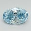 2.24 Ct. Fancy Vivid Blue Oval Lab Grown Diamond