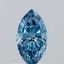0.63 Ct. Fancy Vivid Blue Marquise Lab Grown Diamond