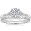 18K White Gold Cuvee Diamond Ring with Dolce Diamond Ring