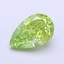 1.68 Ct. Fancy Vivid  Green Pear Lab Grown Diamond