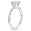 18K White Gold Versailles Hidden Halo Diamond Ring, smallside view