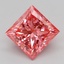 2.05 Ct. Fancy Vivid Pink Princess Lab Grown Diamond