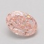1.00 Ct. Fancy Vivid Pink Oval Lab Grown Diamond