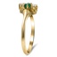 The Hinkley Ring, smalltop view on a hand