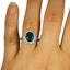 The Amiens Ring, smallzoomed in top view on a hand