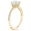18K Yellow Gold Liana Diamond Ring, smallside view