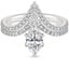 18K White Gold Nouveau Diamond Bridal Set