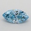 0.46 Ct. Fancy Vivid Blue Marquise Lab Grown Diamond