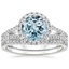 18KW Aquamarine Fortuna Diamond Bridal Set (2/3 ct. tw.), smalltop view