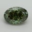 8.55 Ct. Fancy Vivid Green Oval Lab Grown Diamond