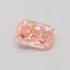0.41 Ct. Fancy Vivid Pink Radiant Lab Grown Diamond