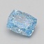 1.06 Ct. Fancy Vivid Blue Cushion Lab Grown Diamond