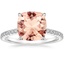 18K White Gold Demi Half Coverage Diamond Ring (1/5 ct. tw.), smalltop view