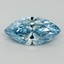 9.97 Ct. Fancy Vivid Blue Marquise Lab Grown Diamond
