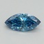 0.59 Ct. Fancy Vivid Malibu Blue Marquise Lab Grown Diamond