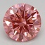 2.53 Ct. Fancy Vivid Pink Round Lab Grown Diamond