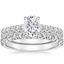 18KW Moissanite Sienna Diamond Bridal Set (7/8 ct. tw.), smalltop view